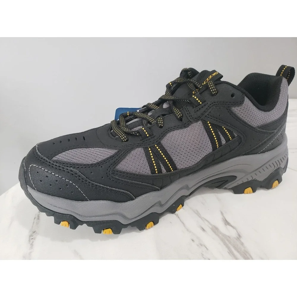 NEW NO BOX SZ 9 - Skechers Shoes Trail Hike Sport Black‎ Memory Foam Lace 237527